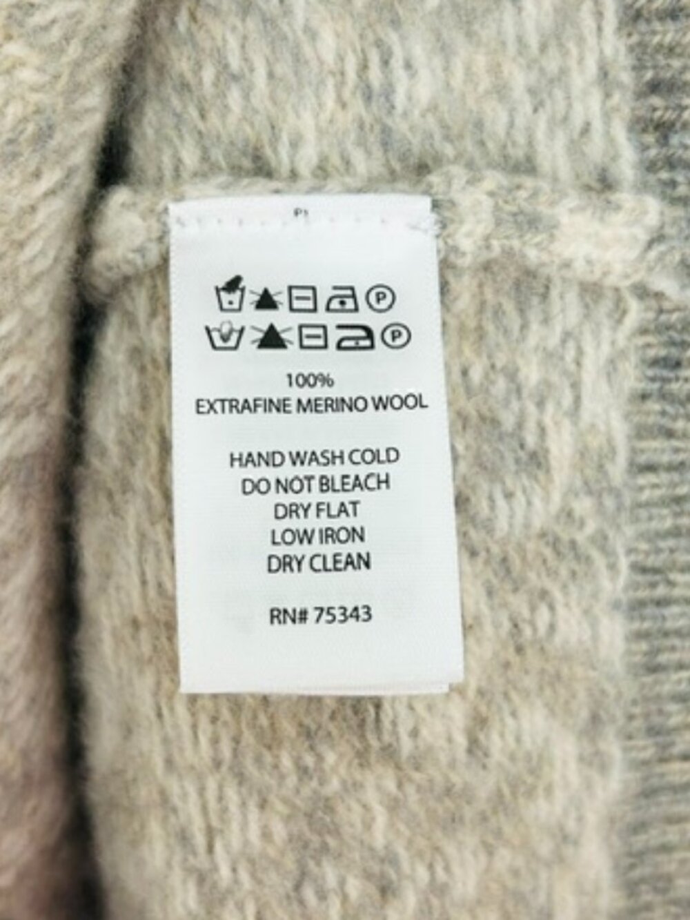 Susan Bristol EUC 100% Extra Fine Merino Wool Fair Isle Cardigan Small - Picture 6 of 7